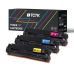 Multipack (3) Tóneres CMY (sin negro) Compatible con Canon i, LBP HP LaserJet Pro - Sustituye 131A (CF211A) / CRG-731 (6271B002)
